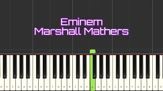 Learn Piano Keys | Eminem - Marshall Mathers #piano #tutorial #rap #music #eminem