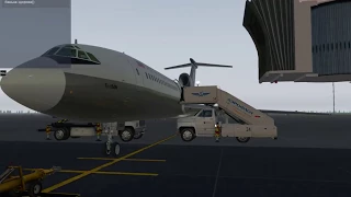 X-Plane 11 Tu-154M UACC-USTR