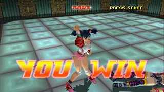 Bloody Roar [PS1(Duckstation), 1997]: Alice Tsukagami the Rabbit Arcade Run [Normal Difficulty]