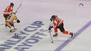 Travis Sanheim's First Career Playoff Goal! - Philadelphia Flyers vs Pittsburgh Penguins 4/15/18