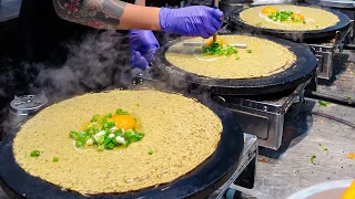 5 Kinds of Best Taiwanese Omelette Pancake Making / 5種超美味台灣蛋餅 - Taiwan Street Food