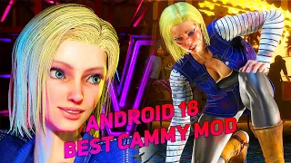 SF6 Cammy Android 18 Mod Showcase
