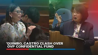 'Di ko kailangan ng paliwanag': Quimbo, Castro clash over OVP confidential fund | ABS-CBN News