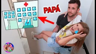 DANIELA SE ROMPE LA PIERNA! BROMA PESADA A MI PADRE CON CÁMARA OCULTA! SE ENFADA MUCHO