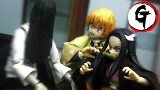 Nezuko & Zenitsu VS Sadako -Demon Slayer stop motion 我妻善逸&竈門禰豆子VS貞子-鬼滅の刃 ストップモーション