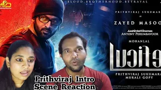 Lucifer Movie | Prithviraj Intro Scene Reaction | Mohanlal | Prithviraj | Tamil Couple Reaction