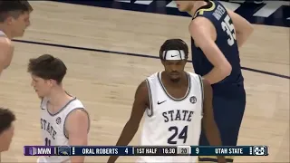 NCAA Basketball 2022 Oral Roberts at Utah State