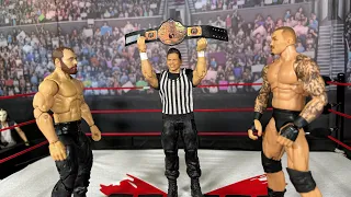Jon Moxley Vs Randy Orton Royal Rumble (WWE Action Figure Match)
