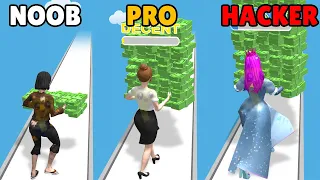 NOOB vs PRO vs HACKER in Money Run 3D