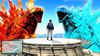 We Found ELEMENTAL GODZILLA In GTA 5! (Scary Sighting!) - GTA 5 Mods Funny Gameplay