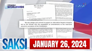 Saksi Express: January 26, 2024 [HD]