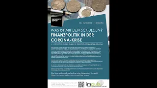 Was ist mit den Schulden? - Finanzpolitik in der Corona-Krise – Podiumsdiskussion Erfurt 02.06.2021