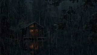 Instantly Fall Asleep With The Sound Of Heavy Rain And Thunder In The Foggy Forest