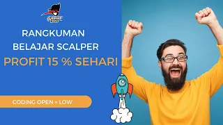 Belajar Scalper Saham Profit 15 % sehari semoga konsisten =)