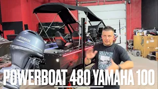 Powerboat 480 + Yamaha 100. Обзор комплектации. Fish-master.com.ua