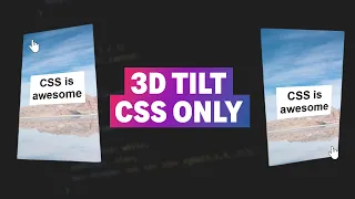 Create a tilting card on hover with CSS only