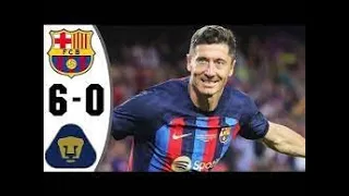 🔥LEWANDOWSKI'S 1ST GOAL FOR BARÇA I HIGHLIGHTS: BARÇA 6-0 PUMAS I 🔥