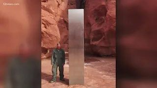 Mysterious metal monolith found in Utah desert