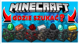 GDZIE SZUKAĆ DIAMENTY I POZOSTAŁE SUROWCE W MINECRAFT!?