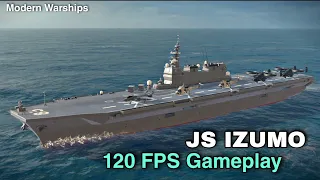 Modern Warships: latest ship JS IZUMO 120 FPS Gameplay.