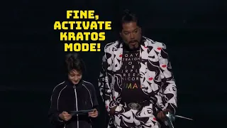 Read it, Boy. (The Game Awards 2018) #godofwar #thegameawards #christopherjudge #sunnysuljic