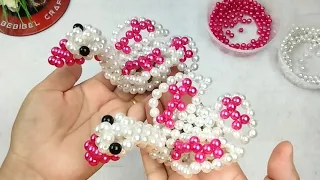 How To Make Swans From Pearl Beads | Beaded goose