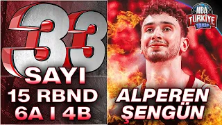 🔥 ALPEREN ŞENGÜN | 33 SAYI, 15 RBND, 6 ASiST, 4 BLOK | Kariyer Gecesi | Rockets X Lakers