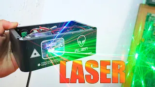 Laser Show - Homemade RGB Laser Dance