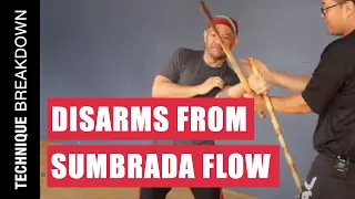 DISARMS from a SUMBRADA FLOW in Filipino Martial Arts | Kali | Escrima | Eskrima | Arnis