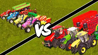 LAND OF MINI vs POWERFUL TRACTORS! Farming Simulator 19