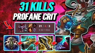 Trying the Profane Crit Build - 31 Kills Ranked [League of Legends] Full Gameplay - Infernal Shaco