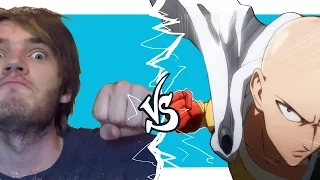 Pewdiepie vs One Punch Man ( brofist vs normal punch ) • NFJ drawings