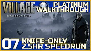 Resident Evil Village Full Platinum Walkthrough - 07 - Knife-Only Speed Run