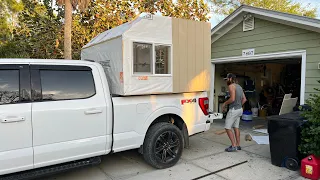 Truck bed camper build day 3-4