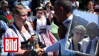 Selfie mit Barack Obama - G7-Gipfel in Elmau (Yes, we can) US-President takes Selfie