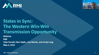 Webinar – States in Sync: The Western Win-Win Transmission Opportunity