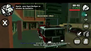 Fazendo todas as missão do bombeiro do GTA San Andreas