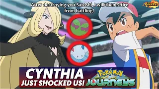 CYNTHIA DESTROYS ASH & RETIRES?! OMG?! Cynthia’s SPIRITOMB & TOGEKISS CONFIRMED! - Pokémon Journeys