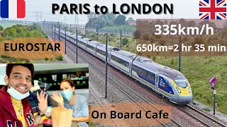 Paris to London via Eurostar Train| Underwater train ride | Euro tunnel | Underwater tunnel