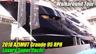 2018 Azimut Grande 95 RPH Luxury Yacht - Walkaround - 2018 Boot Dusseldorf Boat Show