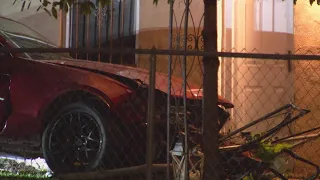 Man crashes through home's fence after he says vehicle malfunctioned, officials say