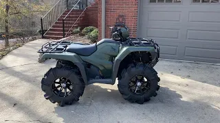 2018 Honda Foreman 500 - 28” Outlaw 2’s with no Lift!