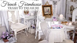 6 DIY TRASH TO TREASURE FRENCH FARMHOUSE MAKEOVER PROJECTS 🌿 THRIFT STORE UPCYCLE