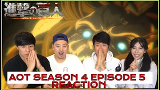 "DECLARATION OF WAR!" ATTACK ON TITAN SEASON 4 EPISODE 5 GROUP REACTION!