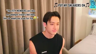 STRAY KIDS BANGCHAN REACTION TO SNEAKERS BY ITZY