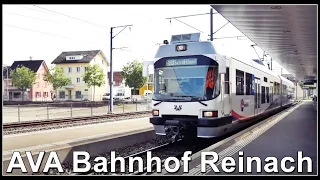 Aargau Verkehr AG / AVA Schmalspur Bahnhof Reinach, Kanton Aargau, Schweiz 2021