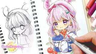 Draw with me/Copic markers/gachaclub OC/gachalife/chibiart