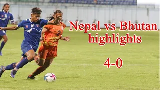 Nepal vs Bhutan Saff Championship Football 2022 highlights