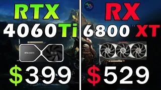 RTX 4060 Ti vs RX 6800 XT | REAL Test in 10 Games 1440p | Rasterization, Ray Tracing, DLSS 3 FG, FSR