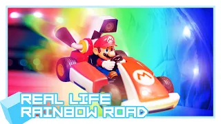 Mario Kart Live: Home Circuit - I built a DIY Rainbow Road in REAL LIFE